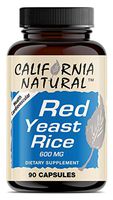 Red Yeast Rice Extract 600MG - California Natural - Cardiovascular & Heart Health - Support Healthy Cholesterol - High Potency Cholesterol Supplement - 90 Capsules (Pills) Vegetarian
