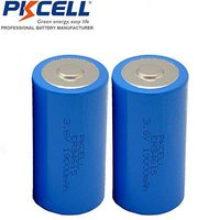 2 Pack D Cell 3.6V ER34615 19000mAh Lithium Battery