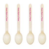 Dress My Cupcake Natural Wood Candy 500-Pack Buffet Spoons DIY Kit, Once Upon a Time, Fuchsia