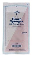 Medline NON21842 Woven Sterile Gauze Sponge, 8" x 4", 12-Ply (Pack of 1000)
