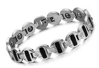 Aegean Jewelry Titanium Men's Fashion Magnetic Bracelet, Anti-fatigue and Pain-relief, with a Gift Box and a FREE Small Gift