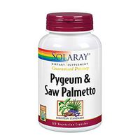 Solaray Pygeum and Saw Palmetto Supplement, 120 Count