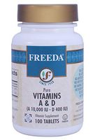 Freeda Natural Pure Vitamins A & D (A 10,000 IU - D 400 IU) 100 Tablets
