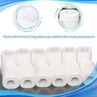 Smooth Soft Professional Highly Absorbent Hand Towels for Daily Use 3-Ply Toilet Paper, Home Kitchen Enviro Friendly Recycled Toilet Tissue, Soft&Strong (12 Rolls)