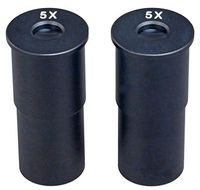 OMAX A Pair of WF5X Widefield Huygens Microscope Eyepieces 23.2mm