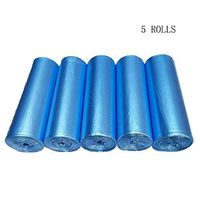 Trash Bags Roll, Compostable Dustbin Bin Liners，Recycling Biodegradable Bags Use For Small Size Trash, Disposable Bin Leakproof Liners ，5 Pack 100 Rectangular Dustbin Bags 45X50cm