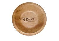 Dtocs Palm Leaf Dipping Bowl 4 Inch Round (Pack 100) | Eco-Friendly, Biodegradable, Organic, Compostable Disposable Sauce Dish Set For Wedding, Camping, Birthday Parties | Better Than Bamboo, Wooden