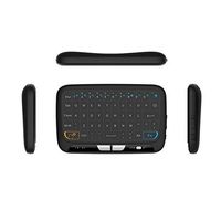 2.4GHz Mini Wireless Keyboard with Mouse,Full Touch,Rechargable Li-ion Battery,Support Raspberry Pi3,Android, Macbook, Tablet,