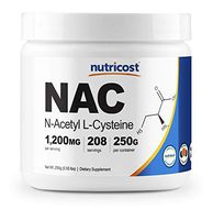 Nutricost N-Acetyl L-Cysteine (NAC) Powder 250 Grams - Vegan NAC, Non-GMO, 208 Servings