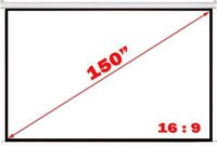 Antra PSA-150A Electric Motorized Projector Projection Screen (Matt White) for Home Theatre Business Presentation 4K/8K 3D HD Compatible (150 Inches Diaganal 16: 9 Ratio)