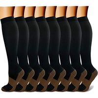 Copper Compression Socks for Women & Men - Best for Running, Athletic, Medical, Pregnancy and Travel - 15-20mmHg