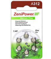 ZeniPower Hearing Aid Batteries Size 312 (120 Batteries)