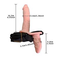 Flesh Double Stráp ǒn Hárness Stráp ǒns Funny Toys for Lésbián Pants Stráp ǒn Strapless - Soft Wand-90A1