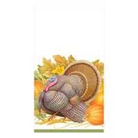 Caspari Thanksgiving Harvest Paper Guest Towel Napkins, Four Packs of 15