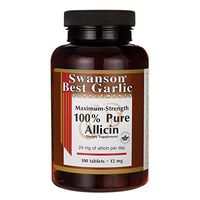 Swanson Maximum-Strength 100% Pure Allicin 12 Milligrams 100 Tabs