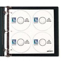 C-Line® CD/DVD Ring Binder Kit BNDR,D-RNG,2",CD/DVD,BK (Pack of5)