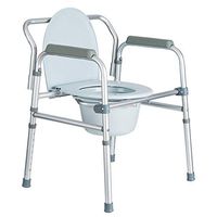 Zhong Toilet Chair, Thick Aluminum Alloy Folding Pregnant Toilet Chair Elderly Disabled Toilet Increased Toilet Chair