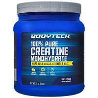 BodyTech 100 Pure Creatine Monohydrate Unflavored 5 GM/Serving Supports Muscle Strength Mass (18 Ounce Powder)