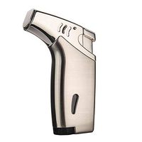 Promise by Honest Jet Torch Cigar Lighter, Power Flame Adjustable Butane Refillable Cigar Lighter Outerdoor (BN Nickel)