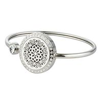 JAOYU Perfume Bracelet for Women Essential Oil Diffuser Bracelets Stainless Steel Aromatherapy Locket for Teen Girls Birthday Gifts