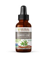 Bamboo Leaf Liquid Extract - Organic Non GMO Hair, Nail & Skin - Supplement-1 oz Bottle- Made in USA