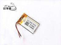 BIHUADE 3.7V 800MAH 652540 Lithium Polymer Li-Po Rechargeable Battery for DIY Mp3 MP4 MP5 GPS