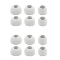 JKRED 6 Pairs for New AirPods Pro 2019 Headphones Replacement Ear Cap Earplugs Anti-Slip Earbuds Silicone Cover Case Earphone Tips, Support for Noise Reduction (White)