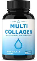 Multi Collagen Pills (Types I,II,III,V,X) Double Hydrolyzed Enhanced Absorption Collagen Peptides Powder Capsules - Healthy Skin, Hair, Nails, Joints, Bones - Keto Protein Supplement for Women & Men