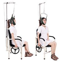 QIYU Cervical Traction Device Unit Kit, Cervical Traction Device for Neck Pain Relief, Door Frame Head Halter Neck Traction Stretcher, Pain Relief