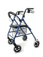 Karman Healthcare R-4608 Aluminum Rollator, Blue, 8" Casters