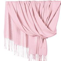 re2chiOngs Scarf,Winter Autumn Women Cashmere Tassel Scarf Casual Thin Long Warm Soft Wrap Shawl - Light Pink
