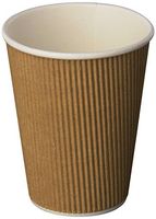 Genuine Joe GJO11260PK Insulated Ripple osMqn Hot Cup, 12-Ounce Capacity, 25 Count (3 Pack)