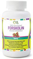 Pure 500 milligram Coleus Forskolin Extract-Belly Busters for Weight Loss-Antioxidant-Boosts Energy-Great for Men/Women- Standardized at 20 percent -60 Veggie Capsules