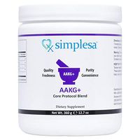 SIMPLESA NUTRITION- AAKG+ Core Powder (360 grams)- Contains Ubiquinol (CoQ10), GABA (Gamma Aminobutyric Acid), Niacin (Non-Flush)