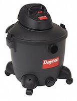 Dayton Wet/Dry Vacuum Cleaner, 18-1/2in.W, 120V
