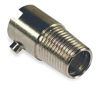 Bayonet Adapter, 1/8-27 Npt, L 7/8, Slvr