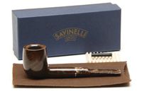 Savinelli Marron Glace 114 KS Smooth Brown Tobacco Pipe