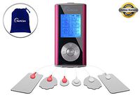 Tens Unit 10 Modes Mini Colorful Lifetime Warranty Rechargeable TENS Device Massager Machine for Back Pain Shoulder Neck Migraine (Pink)