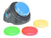 AbleNet 10002400 LITTLEmack Single Message Dedicated Speech Generating Device; For Message Playback, Activate the 2.5-in/6.4-cm Switch Top or Use an Alternative Switch for Access