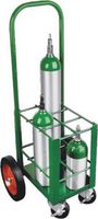 Oxygen Tank Cart for Port A Cylinder for 6"E" Cylinders - MES-0073
