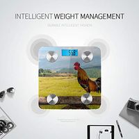 Cocks Crow in The Morning Smart Weight Scale Electronic Scale Weight Scale Tracks 8 Key Compositions Analyzer Sync with Fitness Apps 400 Lbs