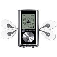 TechCare Mini Massager Tens Unit Lifetime Warranty Tens Machine for Drug Free Pain Management, Back Pain and Rehabilitation (Mini+12 Pads, Silver)