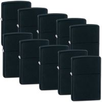 Zippo Black Matte Lighter Set of 10