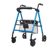 YKFU Folding Rollator Walker Compact Rolling Walker with Seat and Bag-Rolling Walker with 6-inch Wheels