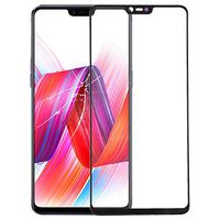 JUNXI Phone case Phone Cover Front Screen Outer Glass Lens for Oppo R15 (Black) (Color : Black)