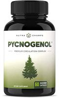 Pycnogenol Pine Bark - Premium Supplement with 200mg Herbal Complex for Circulation, Blood Flow & Nitric Oxide Production - Superior Absorption & Results with Black Pepper Extract