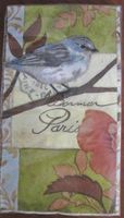 DESIGNER GUEST NAPKINS / 16 PC COUNT (Blue Bird Paris, Guest: 15.66 in  x  11.66 in)