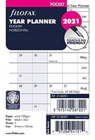 Filofax 2021 Refill, Pocket, Horizontal Planner, English, 2021, 4.75 X 3.25 inches (C68201-21)