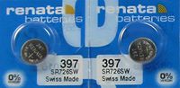 Renata 2 397 SR726SW Silver Oxide Zero Mercury Electronic Batteries
