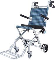 Wheelchair, Aluminum Alloy Wheelchair, Portable and Portable Multi-Function Elderly Disabled Scooter, Nursing Car Swing Away Footrests